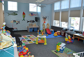 clean fun childcare room