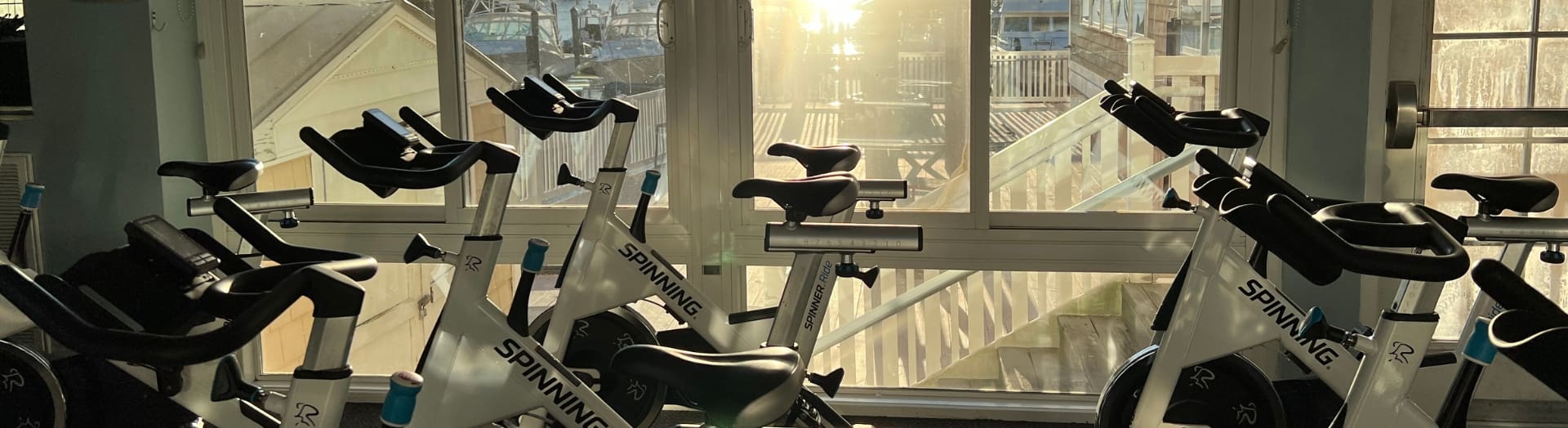 a spinning studio at inlet fitness virginia beach gym